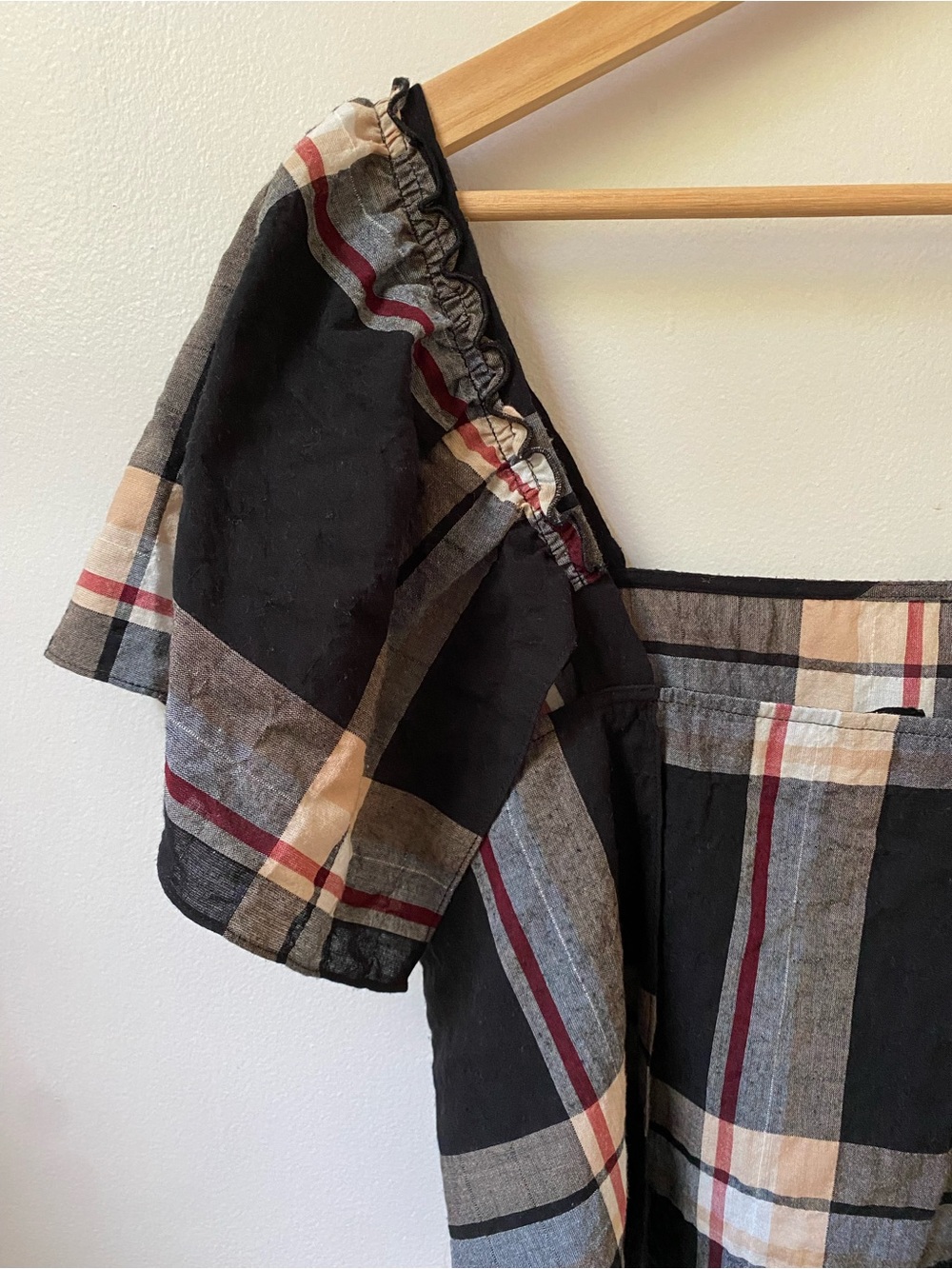 Club Monaco Plaid Blouse - Picture 3 of 5